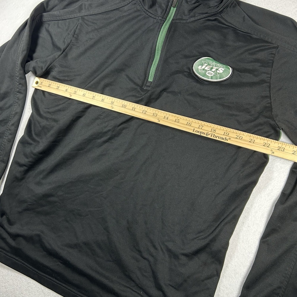 New‎ York Jets Nike Onfield Apparel Sweatshirt Mens Large Black Half Zip NYC NFL - Picture 6 of 7